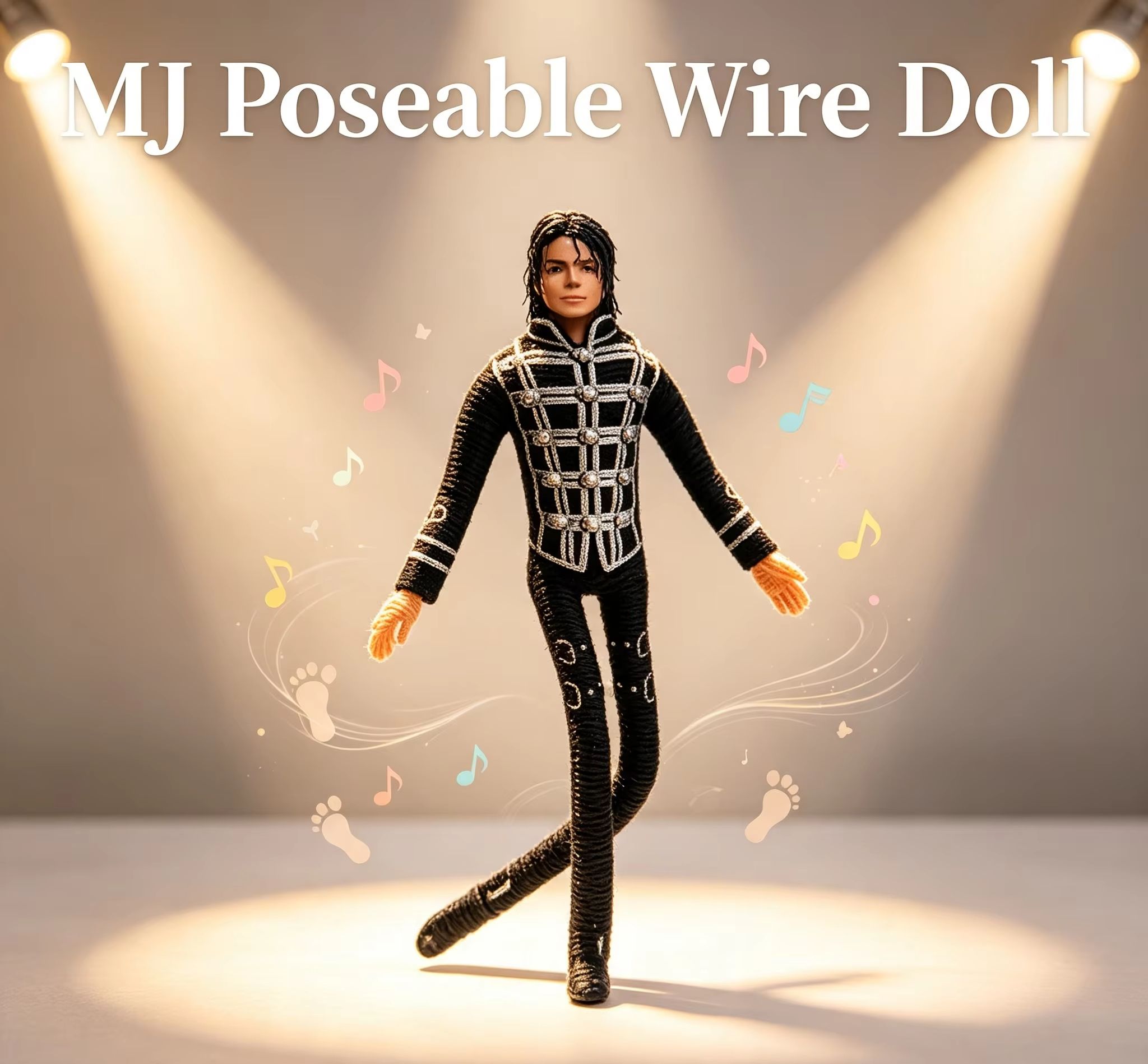 Home Decor Statue - Michael Jackson Movable Joint Plush Stuffed