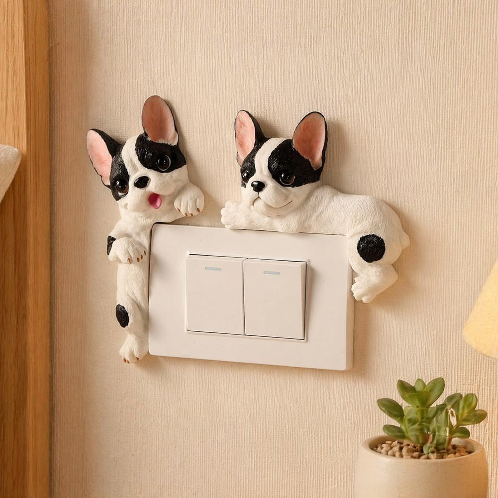Home Decor Etsy - 3D French Bulldog Resin Light Switch