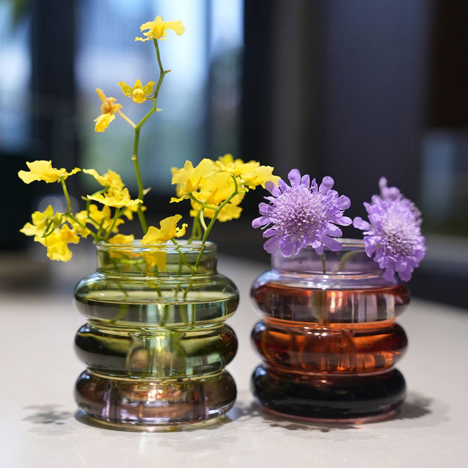 Home Decor Vase - Vase Candle Holder Decorative Centerpiece Circular