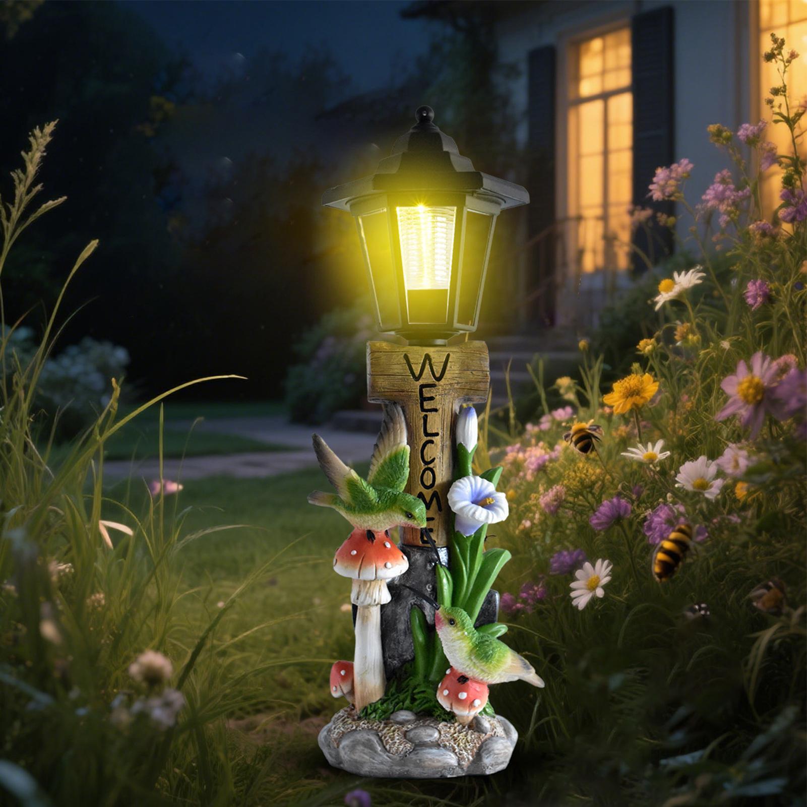 Home Decor Statue - Solar Garden Lights Statue Auto On/off