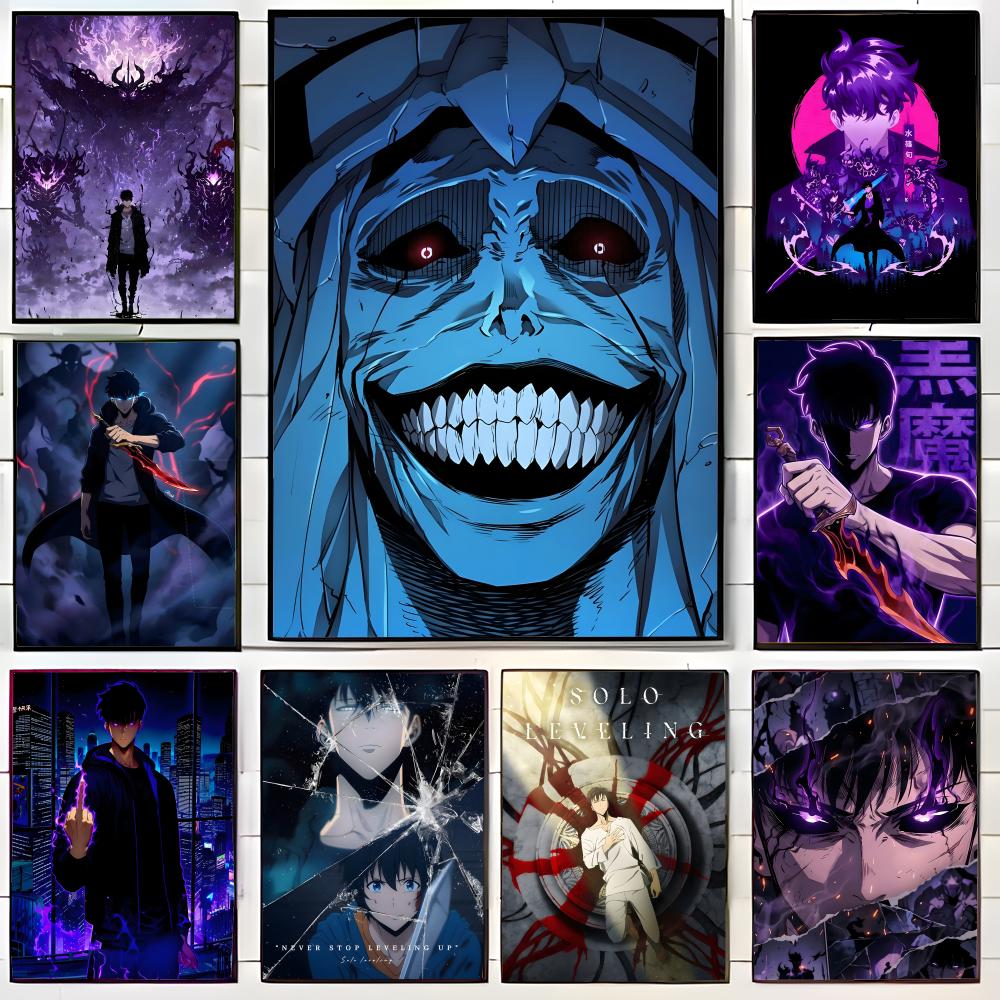 Home Decor Solo - Action Manhwa Solo Leveling Poster Wall