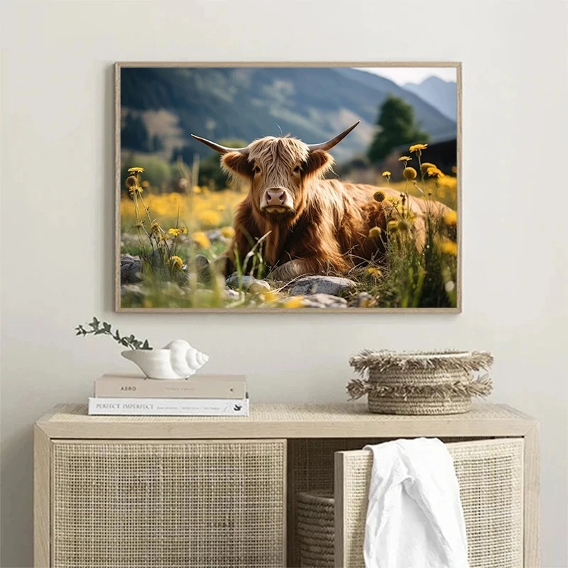 Scottish Highlanders   poster  - Watercolor Poster Print ulasan dan harga