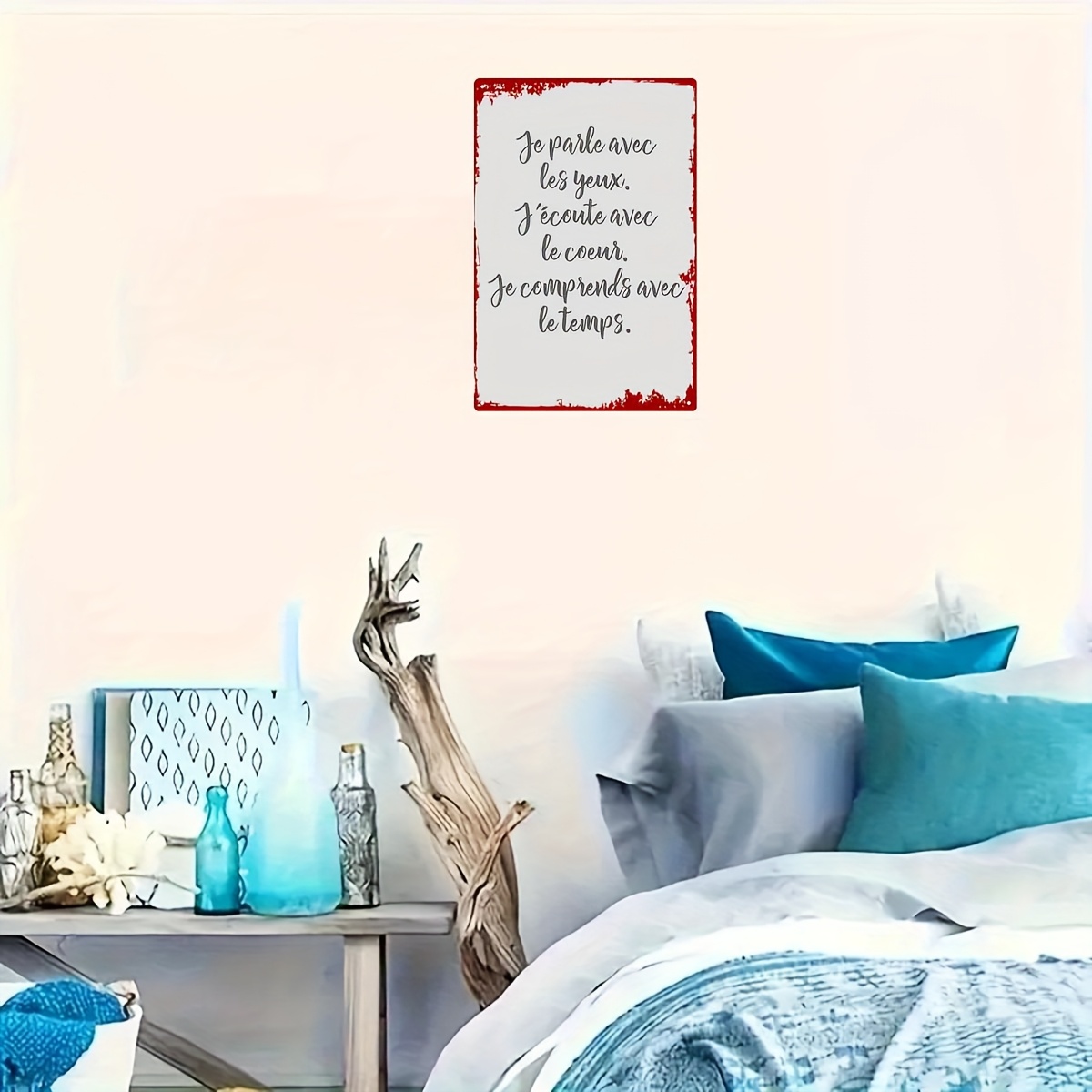 2D Metal Sign French Love Quot - Home Decor Lovely Home ulasan dan harga