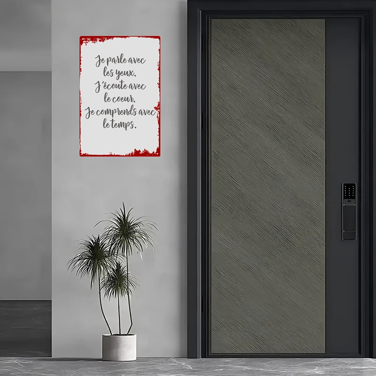 2D Metal Sign French Love Quot - Home Decor Lovely Home ulasan dan harga