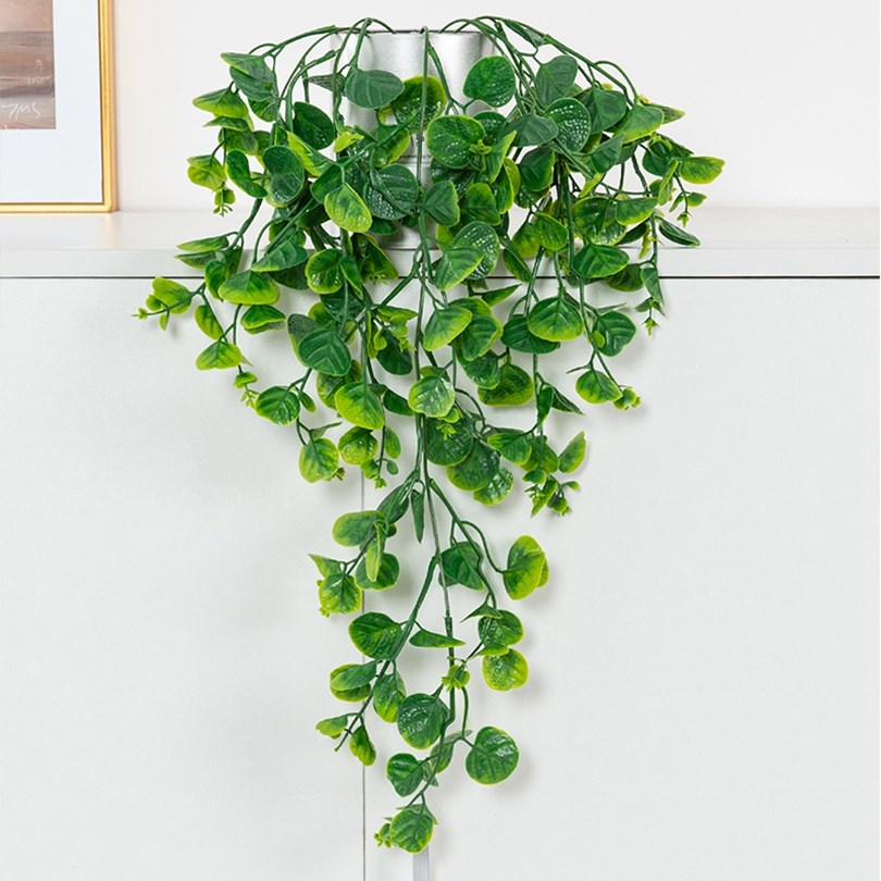 Eucalyptu Fern Rattan Artifici - Rattan Plant Basket ulasan dan harga