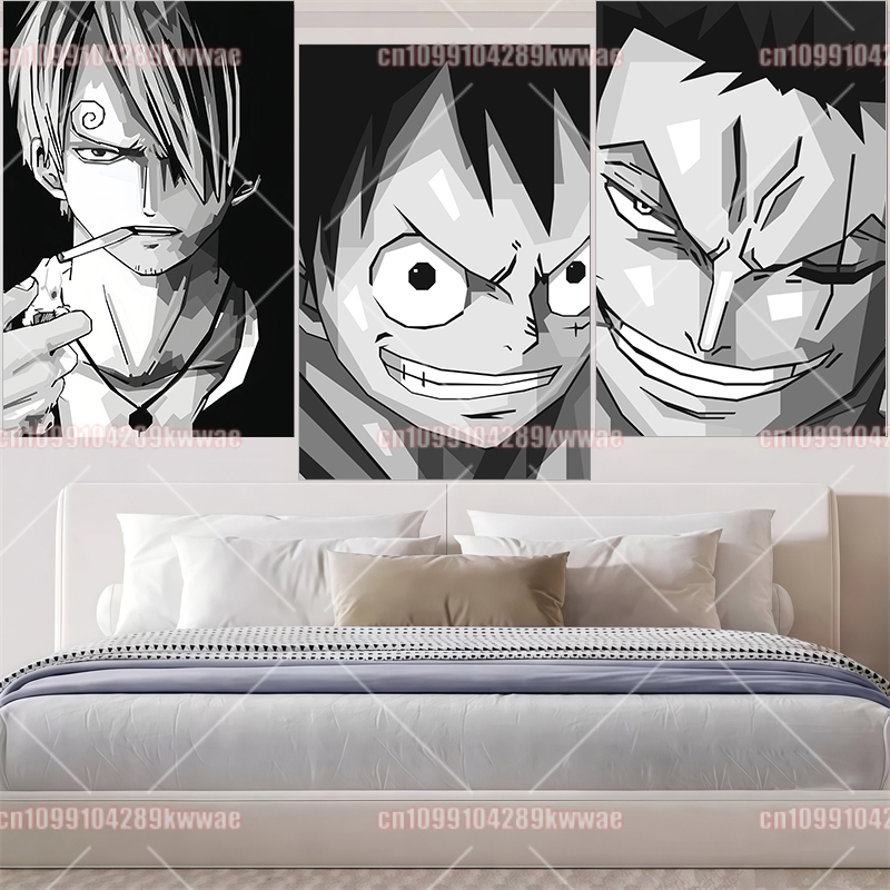 Classic One Piece Anime Cartoo - Canvas Painting ulasan dan harga