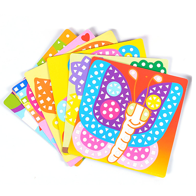 6/12pcs Mosaics Paintings DIY  - Home Decor Scrap ulasan dan harga