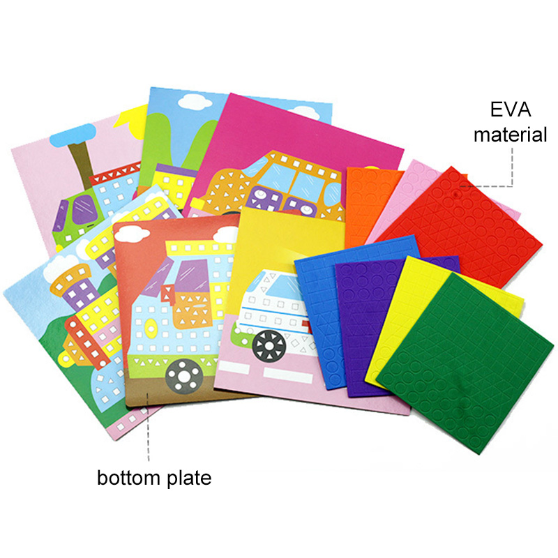 6/12pcs Mosaics Paintings DIY  - Home Decor Scrap ulasan dan harga