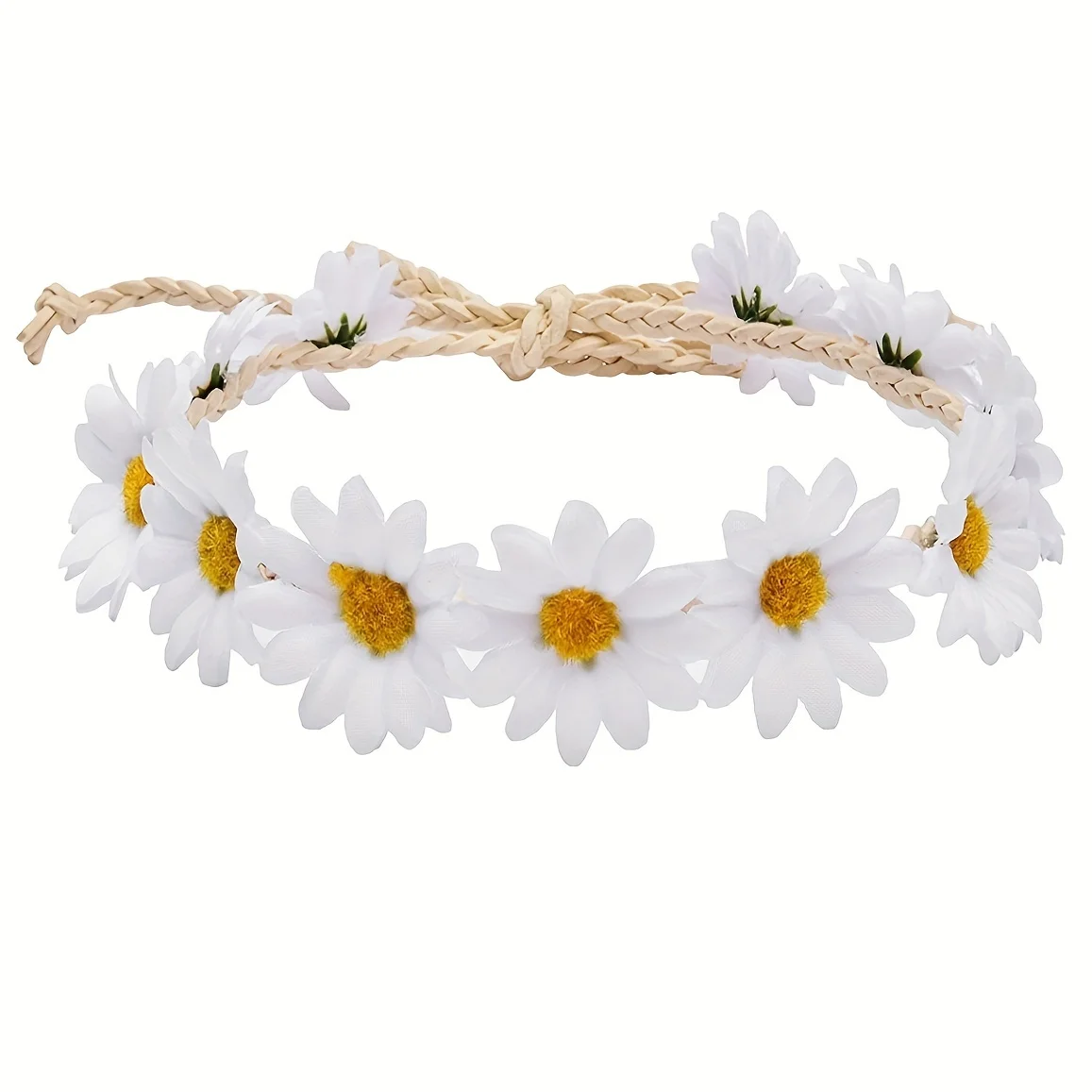 1pc Boho Chic Daisy Hair Wreat - Home Decor Hippie ulasan dan harga