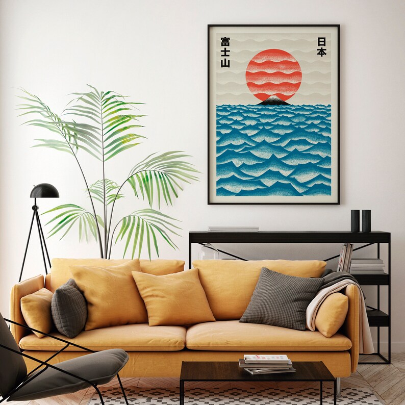 Japanese Contemporary Tokyo Ar - Watercolor Poster Print ulasan dan harga