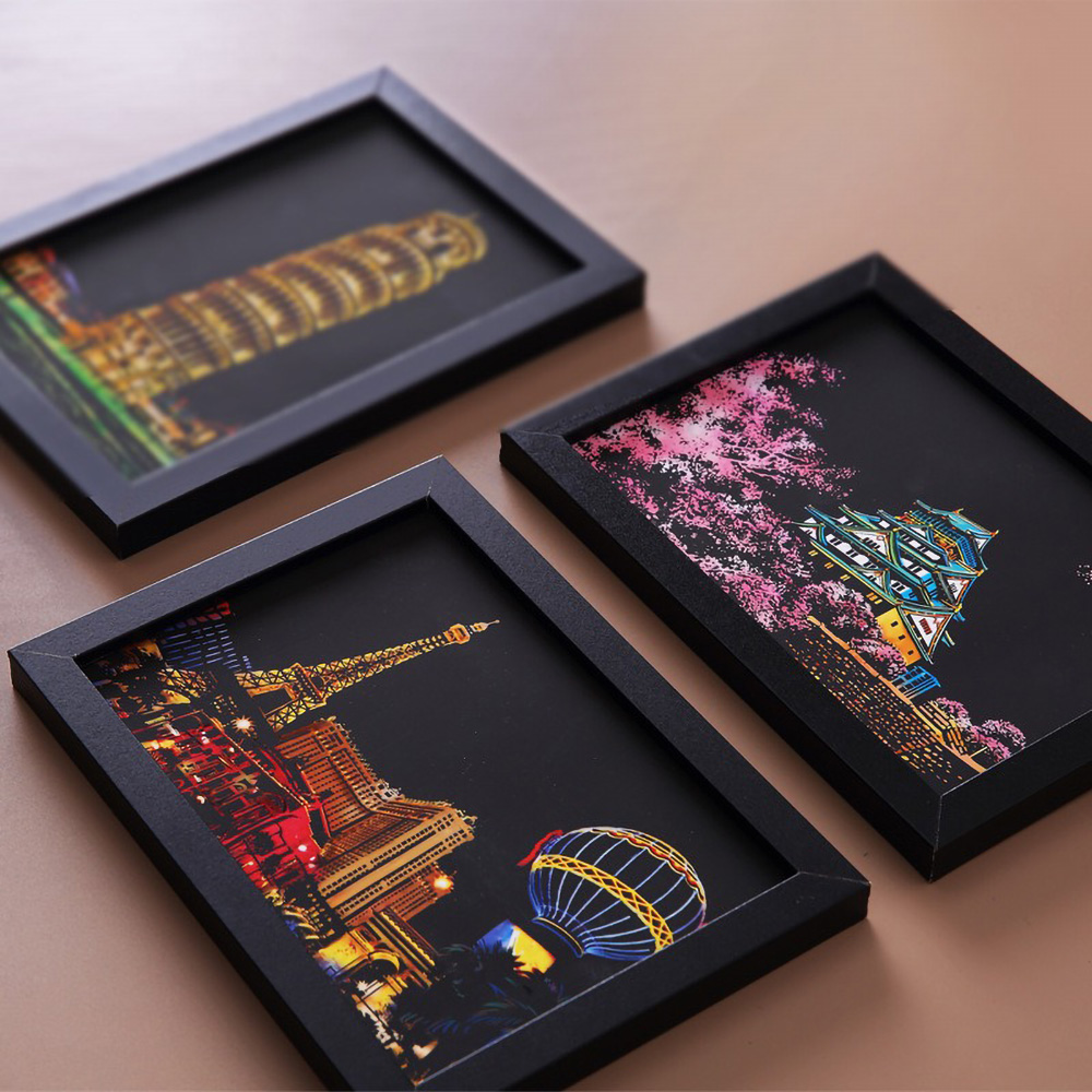 20*14cm DIY Night Scene Painti - Home Decor Scrap ulasan dan harga