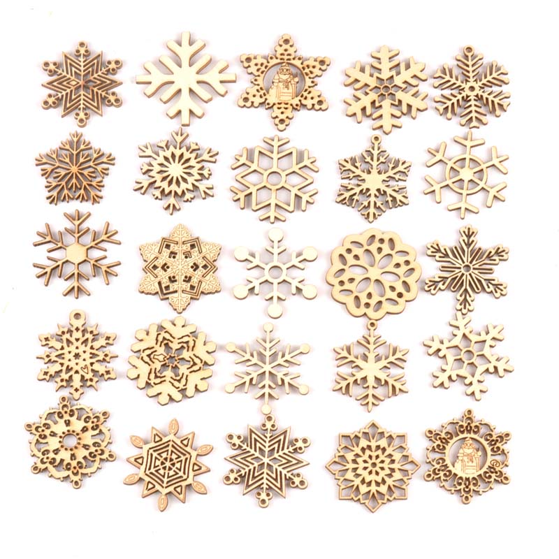 10pcs mix christmas snowflake  - Home Decor Scrap ulasan dan harga