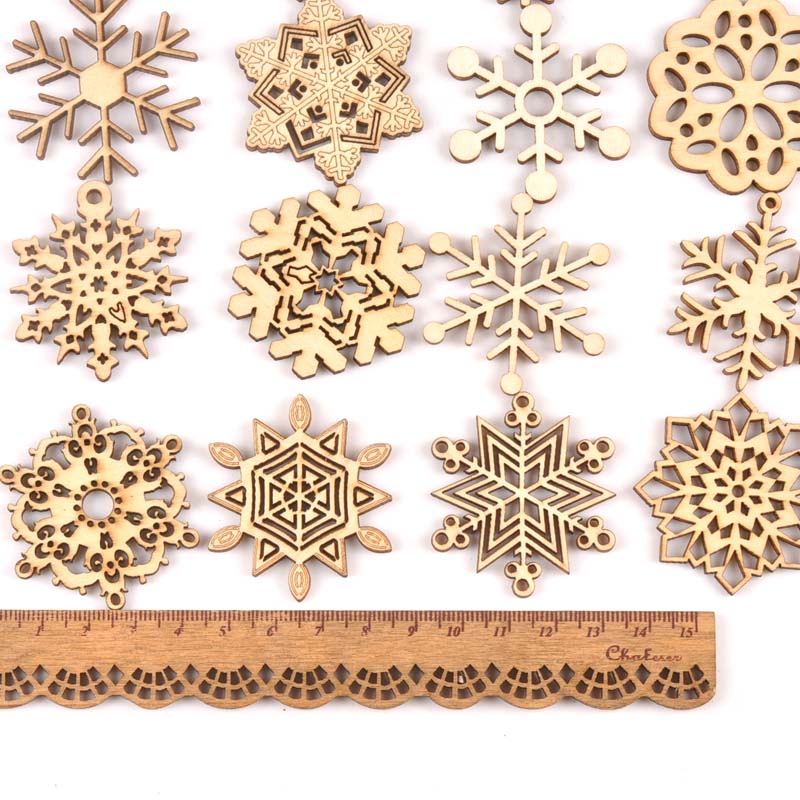 10pcs mix christmas snowflake  - Home Decor Scrap ulasan dan harga