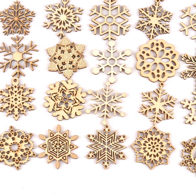 10pcs mix christmas snowflake  - Home Decor Scrap ulasan dan harga