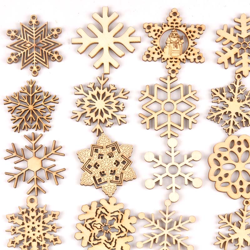 10pcs mix christmas snowflake  - Home Decor Scrap ulasan dan harga