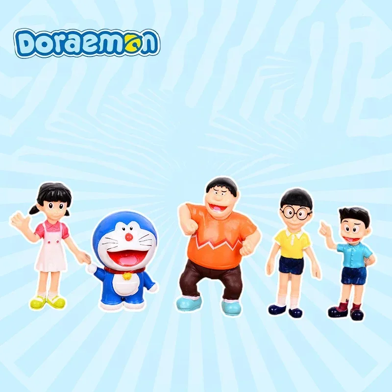 5pcs Doraemon Creative Home Ca - Home Decor Statue ulasan dan harga