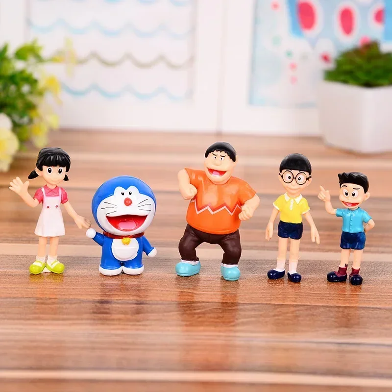5pcs Doraemon Creative Home Ca - Home Decor Statue ulasan dan harga