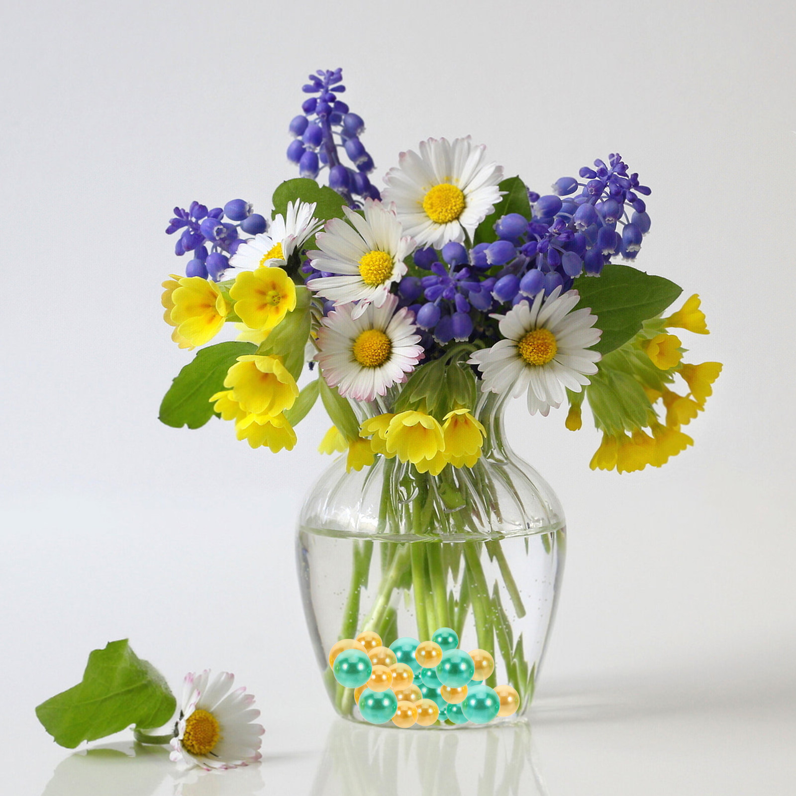 150Pcs Colorful High-Gloss ABS - Home Decor Vase ulasan dan harga