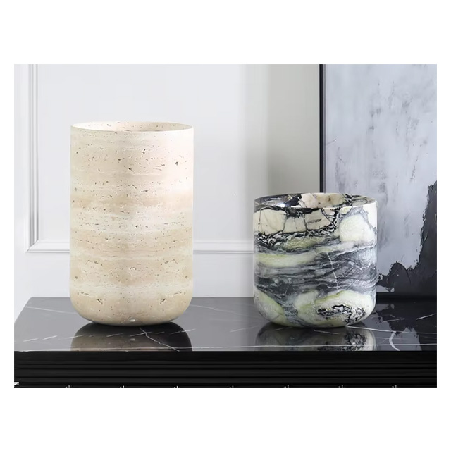 Customized Natural Marble Vase - Home Decor Vase ulasan dan harga