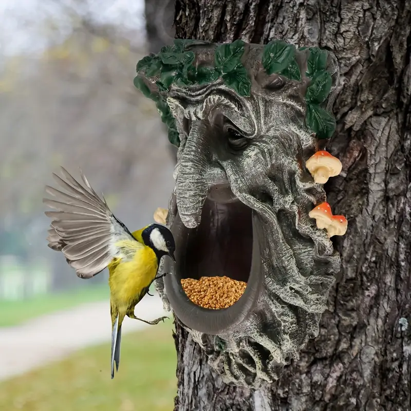 Outdoor Garden Yard Tree Face  - Home Decor Statue ulasan dan harga