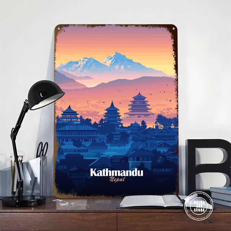 Kathmandu Skyline 3D Printed T - Home Decor Kathmandu ulasan dan harga