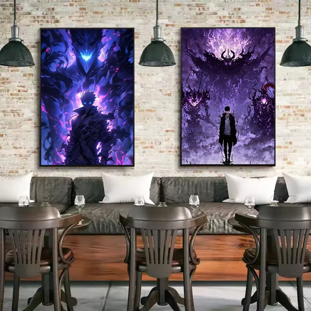 Solo Leveling Anime Poster Art - Home Decor Solo ulasan dan harga