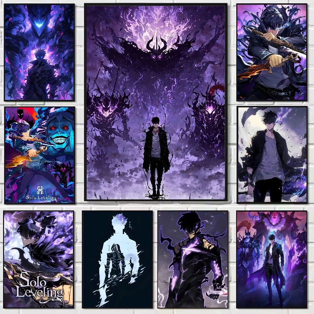 Solo Leveling Anime Poster Art - Home Decor Solo ulasan dan harga