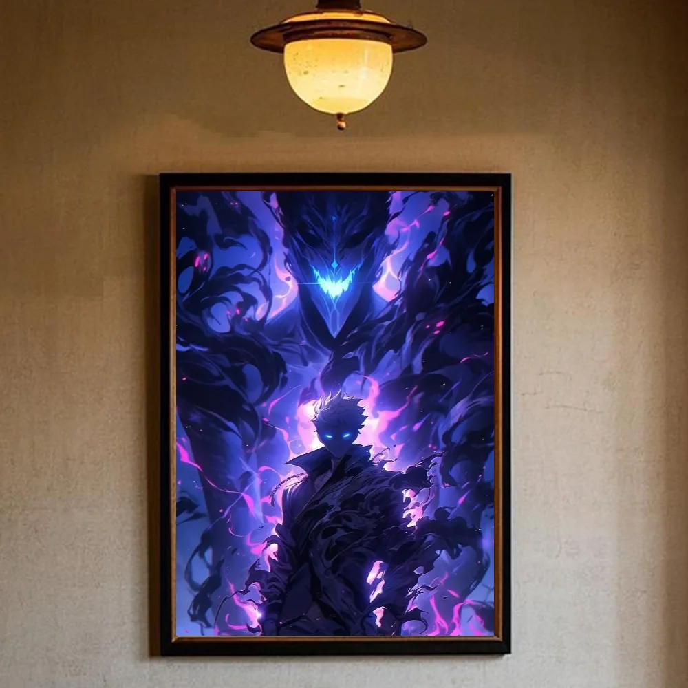 Solo Leveling Anime Poster Art - Home Decor Solo ulasan dan harga