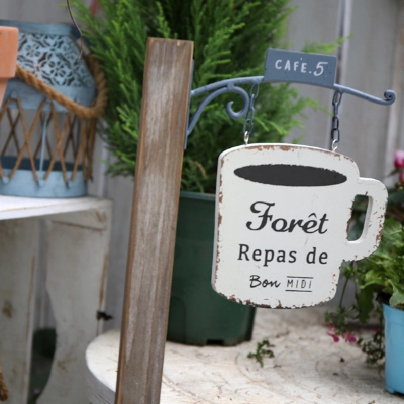Rustic Garden Stake Sign - Ins - Wooden Letter Sign ulasan dan harga