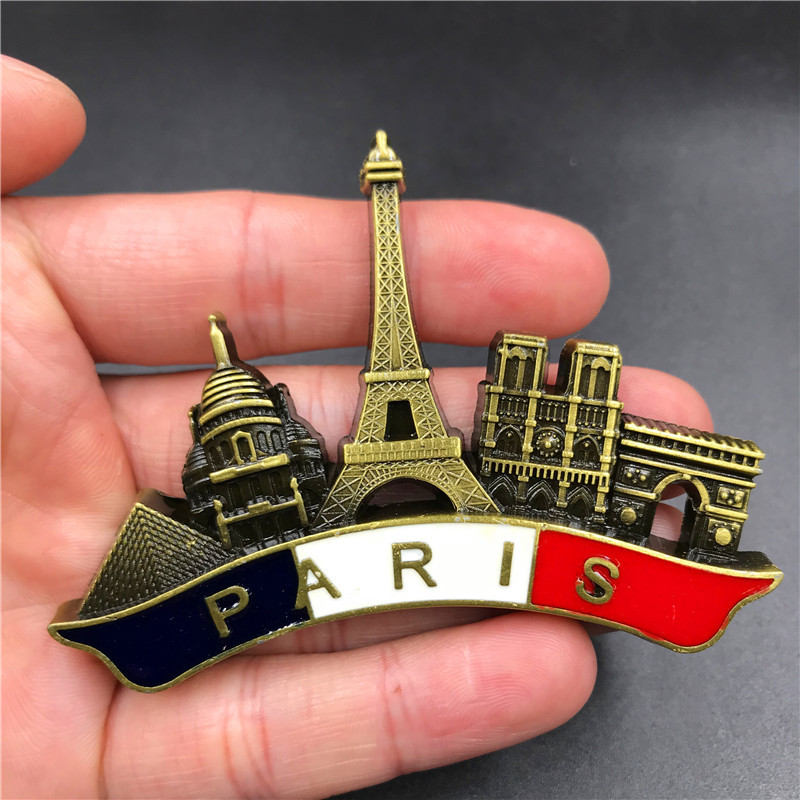 France Paris Metal 3D Cute Mag - Home Decor Egypt ulasan dan harga