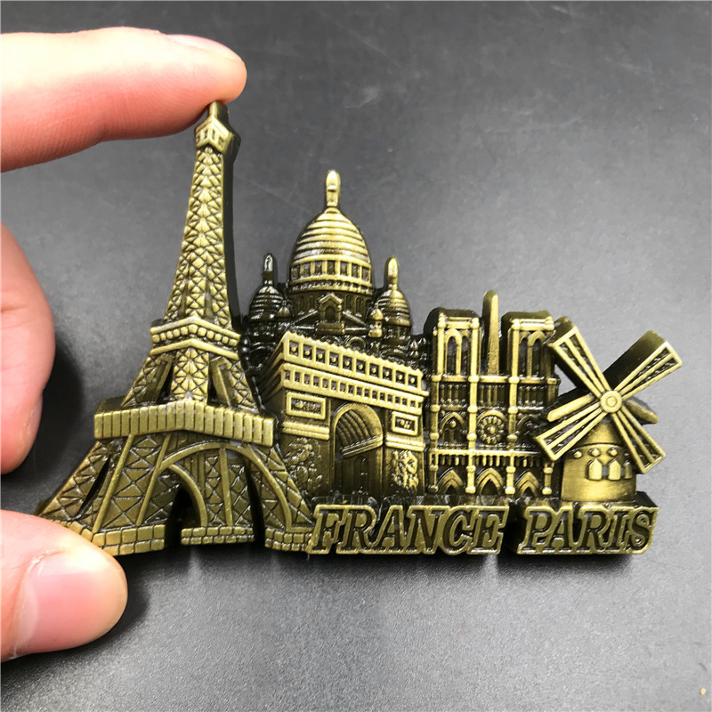 France Paris Metal 3D Cute Mag - Home Decor Egypt ulasan dan harga