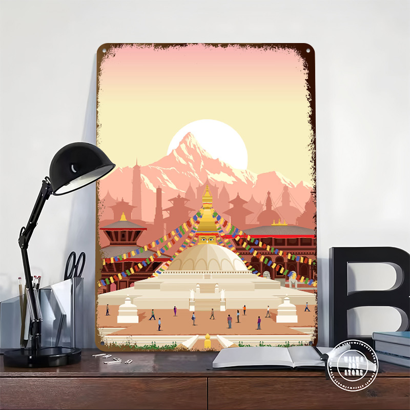 Kathmandu Travel Print Printin - Home Decor Kathmandu ulasan dan harga