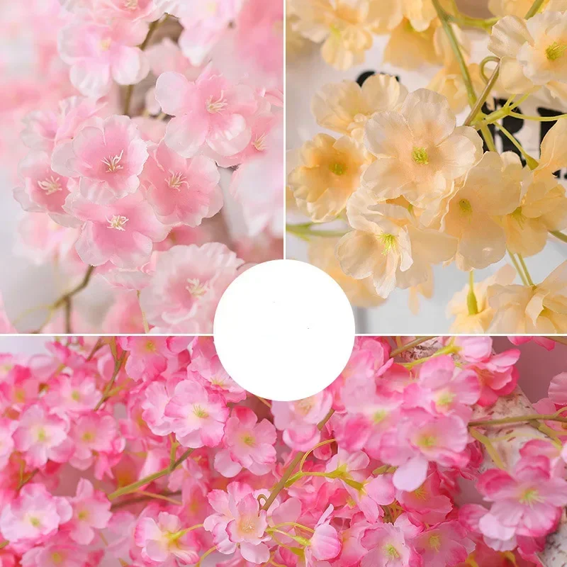 135 flower heads 1pcs silk art - Rattan Plant Basket ulasan dan harga