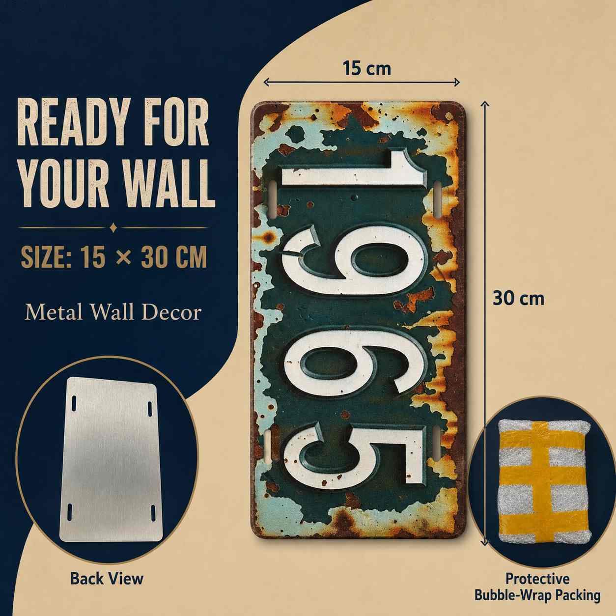 2D Flat Vintage Sign, Decorati - Home Decor Jeddah ulasan dan harga