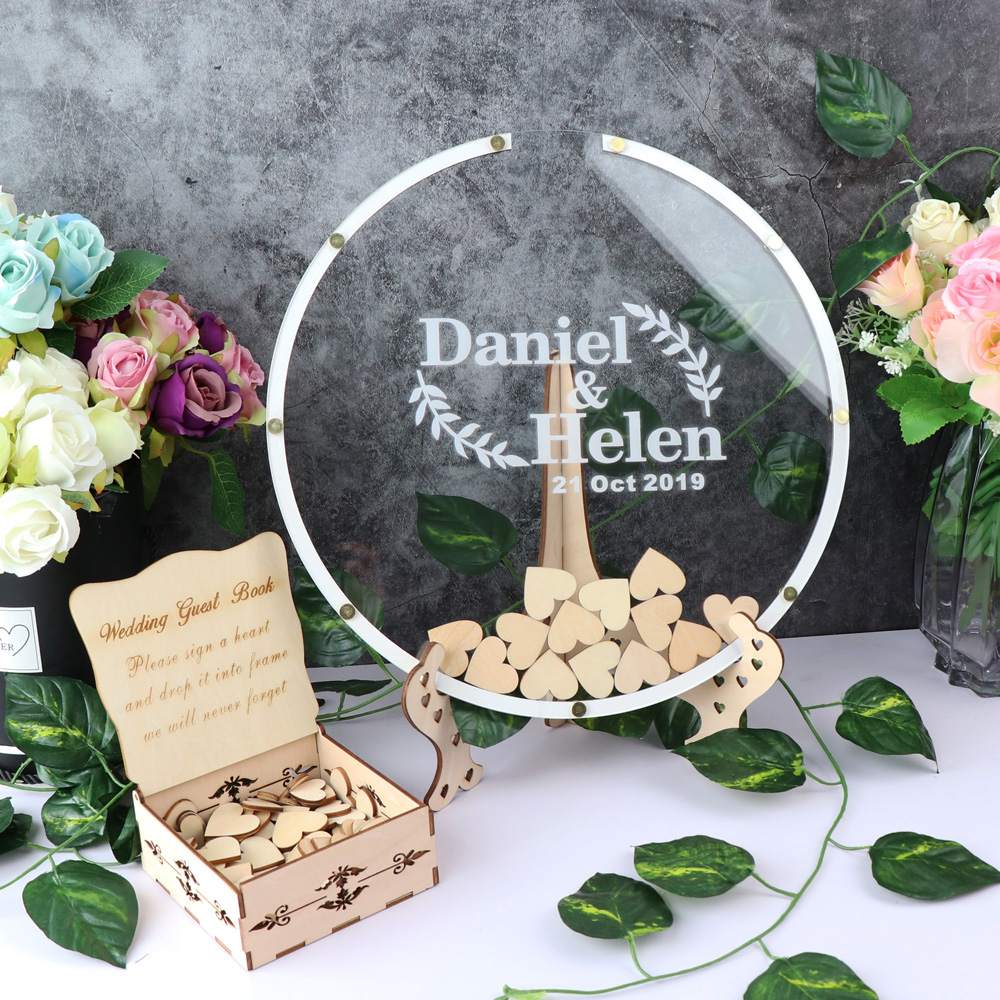 Personalized Acrylic round wed - Wooden Letter Sign ulasan dan harga