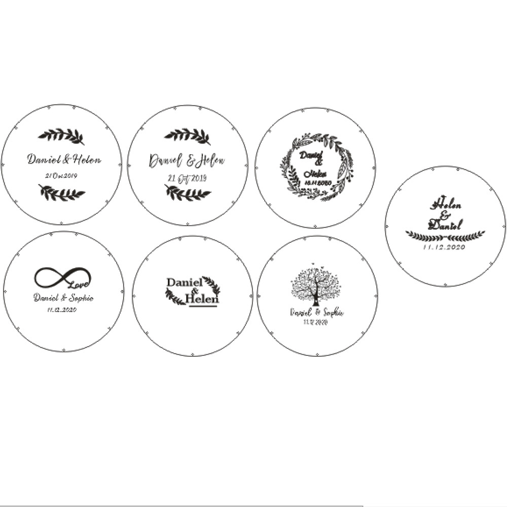 Personalized Acrylic round wed - Wooden Letter Sign ulasan dan harga