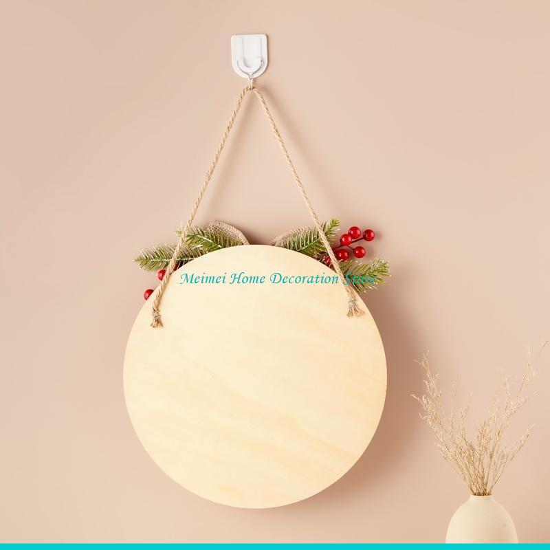 H7BF Christmas Sign Wooden Hat - Wooden Letter Sign ulasan dan harga