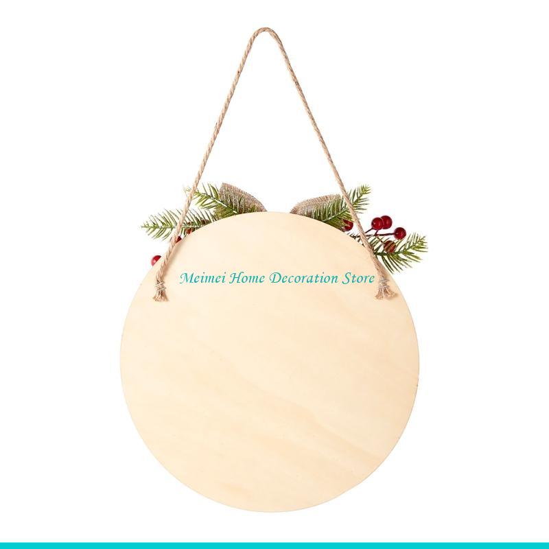 H7BF Christmas Sign Wooden Hat - Wooden Letter Sign ulasan dan harga