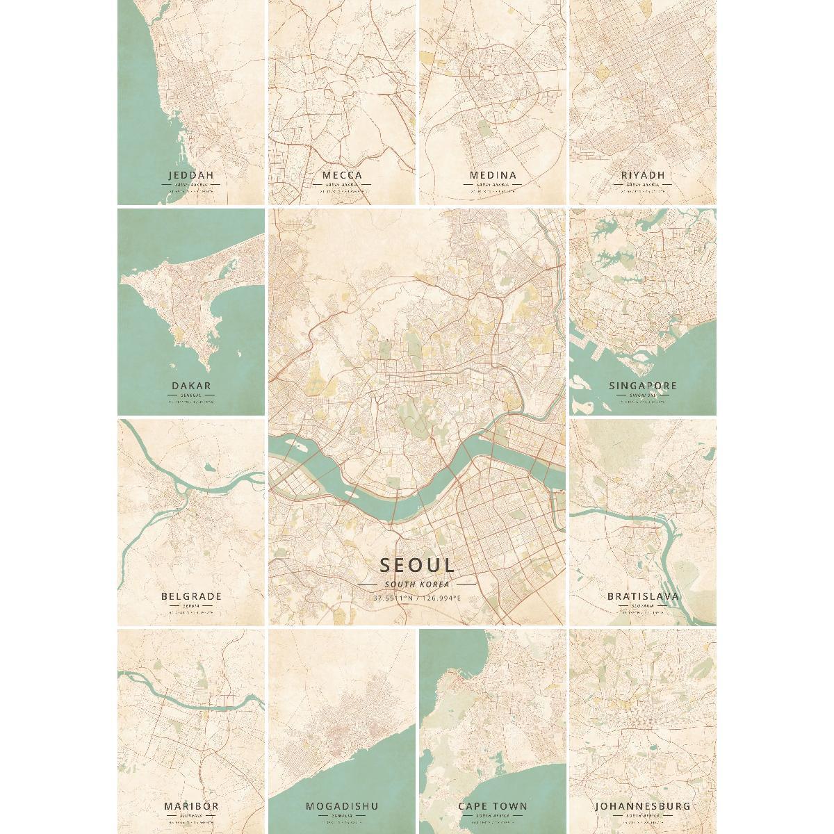 Jeddah Saudi Arabia City Map P - Home Decor Jeddah ulasan dan harga