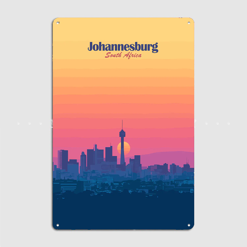 Johannesburg Skyline Sunset Tr - Home Decor Johannesburg ulasan dan harga
