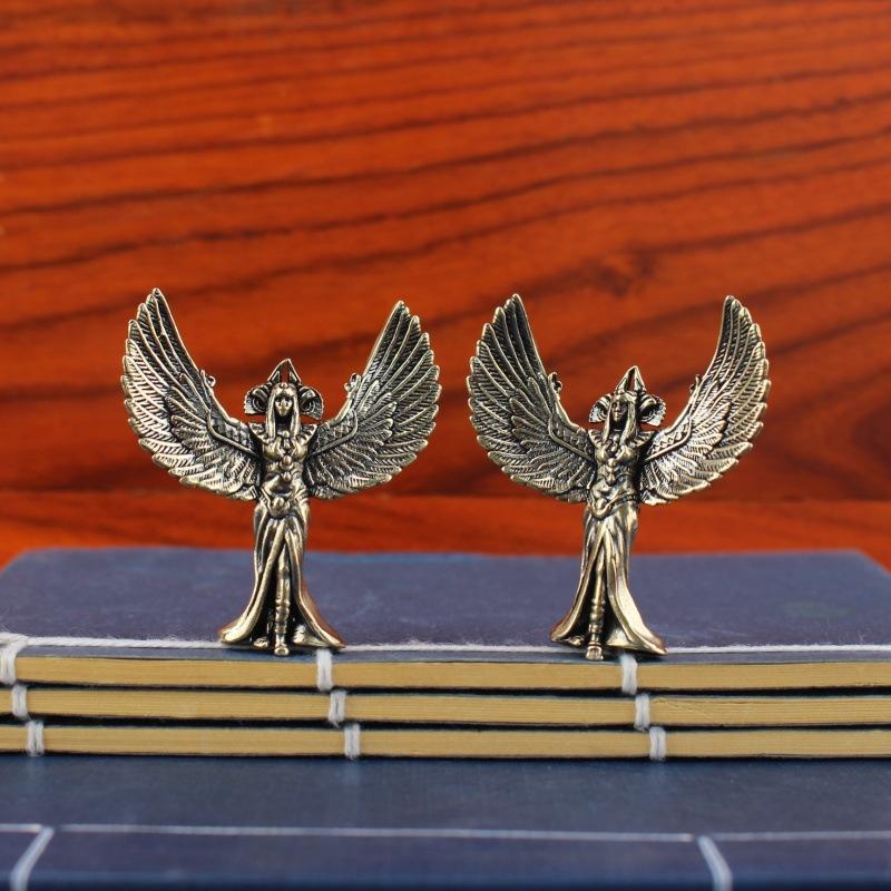 Mini Brass Winged Goddess Figu - Home Decor Egypt ulasan dan harga