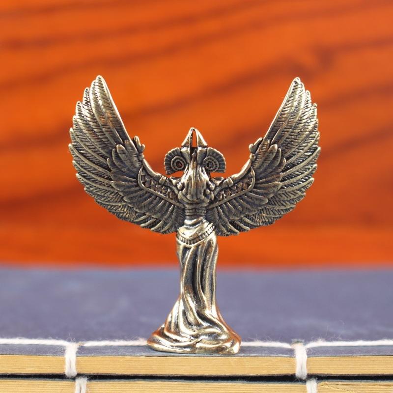 Mini Brass Winged Goddess Figu - Home Decor Egypt ulasan dan harga