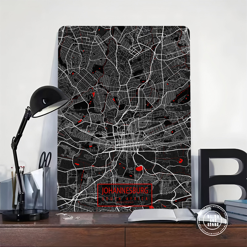 Johannesburg City Map South Af - Home Decor Johannesburg ulasan dan harga