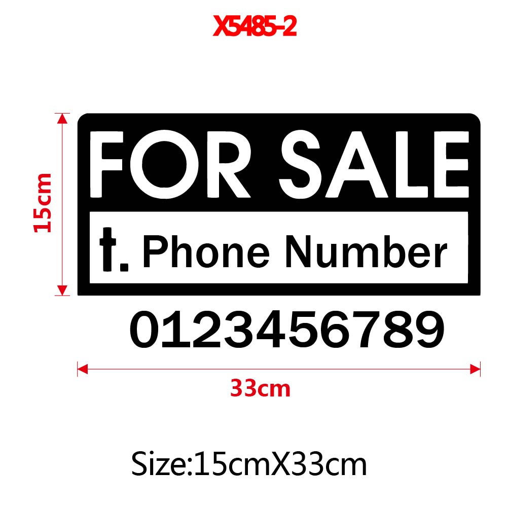 1pc Funny Custom Text with num - Home Decor Wall Stickers ulasan dan harga
