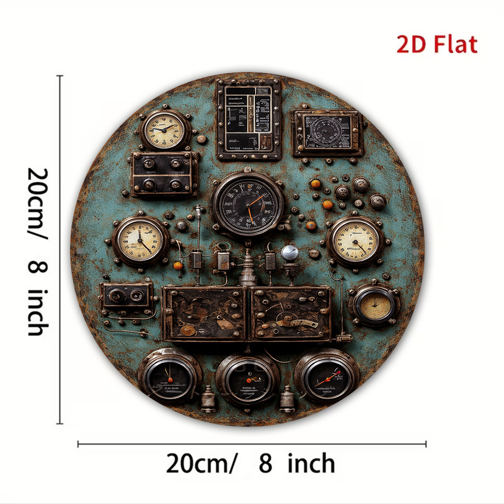 2D Flat Retro Dashboard Round  - Home Decor Wall Panels ulasan dan harga