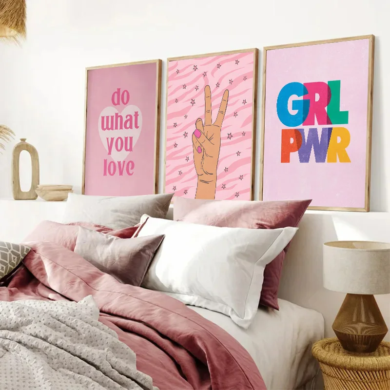 Abstract Pink Lightning Gradie - Home Decor Lovely Home ulasan dan harga