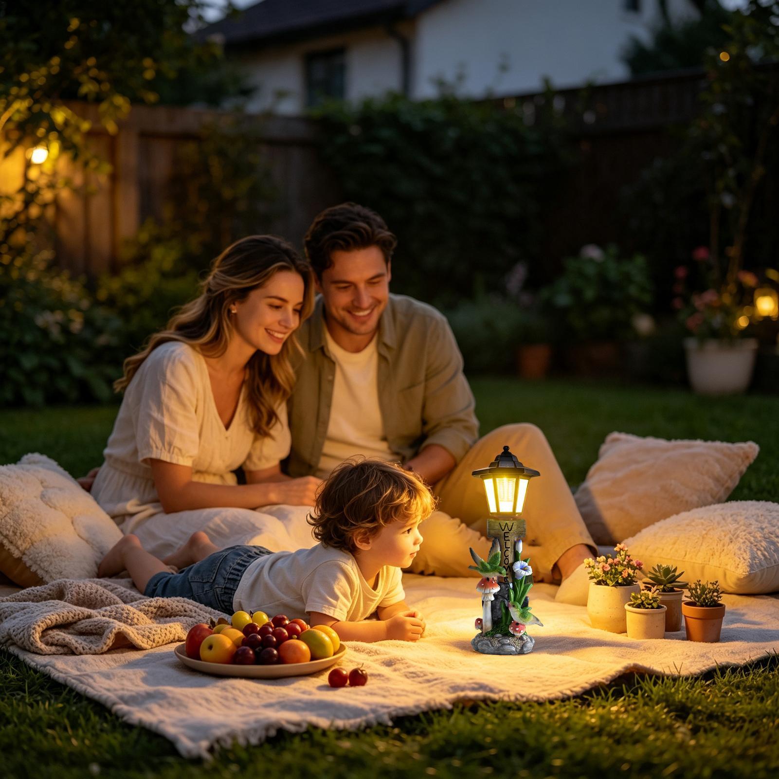 Solar Garden Lights Statue Aut - Home Decor Statue ulasan dan harga
