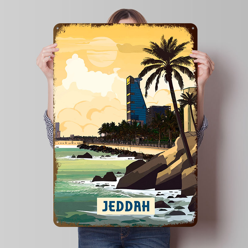 Jeddah Poster Customized Vinta - Home Decor Jeddah ulasan dan harga