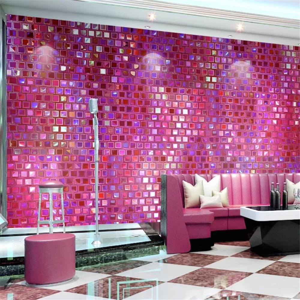 Custom Colored mosaic wallpape - Home Decor Online Shop ulasan dan harga