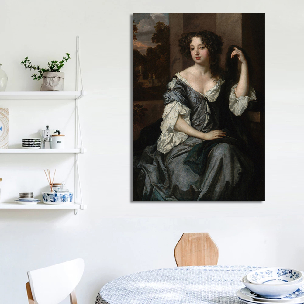 Renaissance Women Portrait Pos - Watercolor Poster Print ulasan dan harga